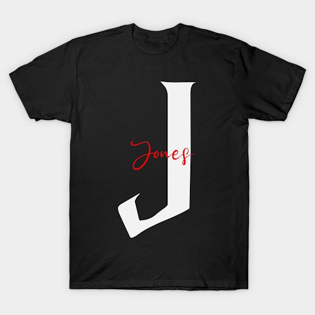 Jones Family Name, Jones Surname, Jones First Name, Jones Last Name T-Shirt by sketchraging